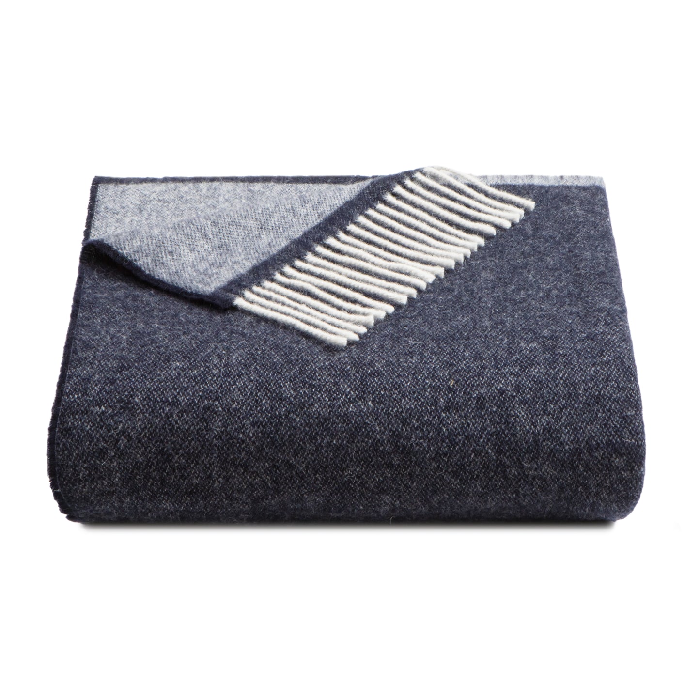 Fara Double Face Throw, in soft recycled wool