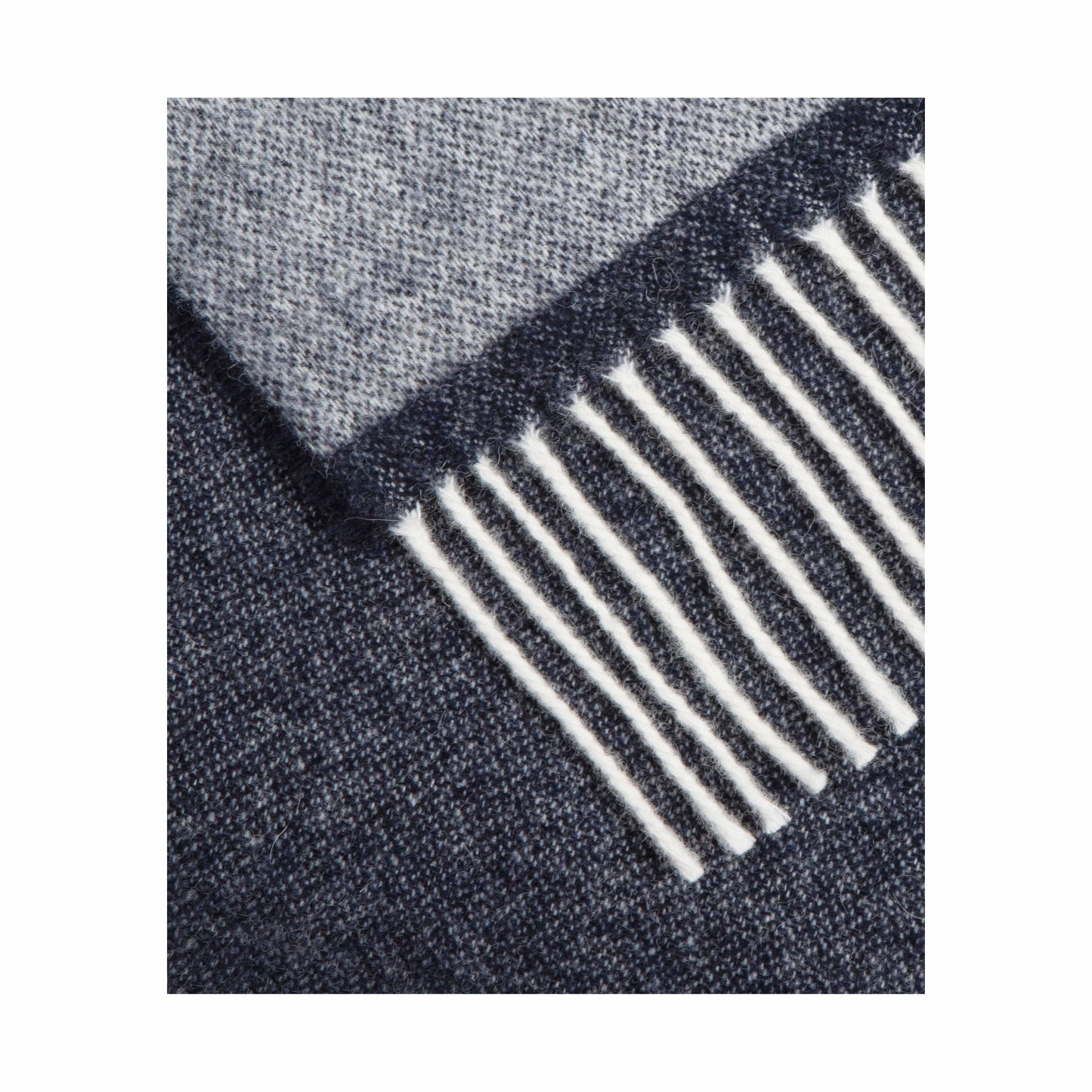 Fara Double Face Throw, in soft recycled wool