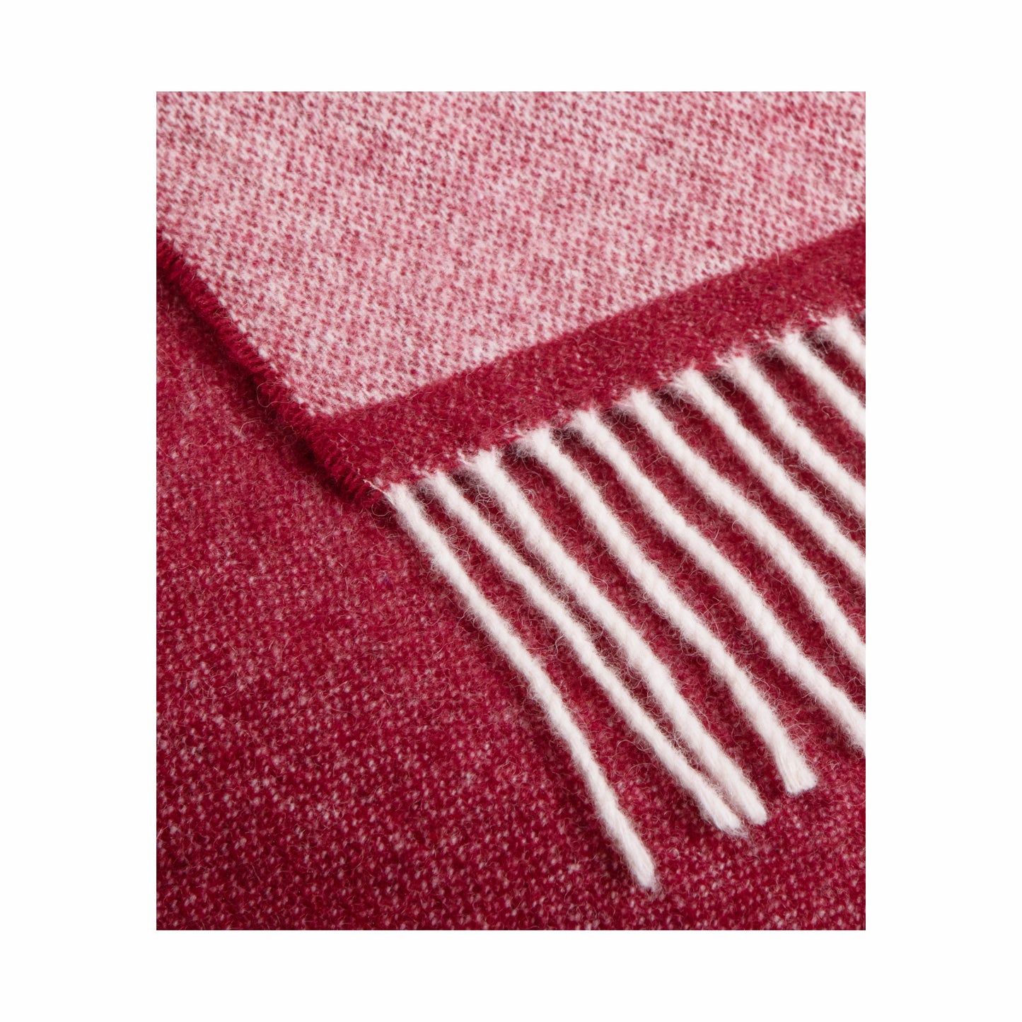 Fara Double Face Throw, in soft recycled wool