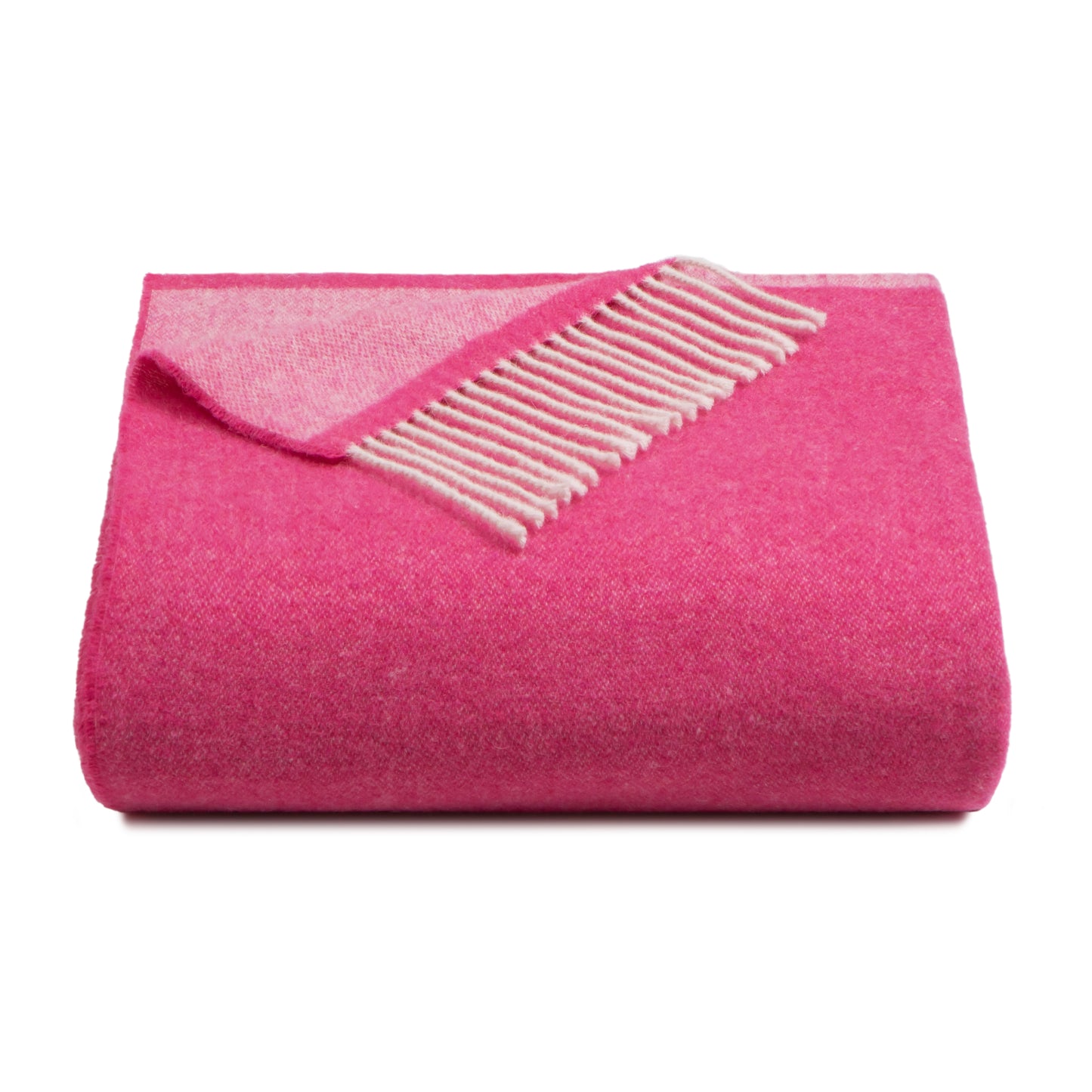 Fara Double Face Throw, in soft recycled wool