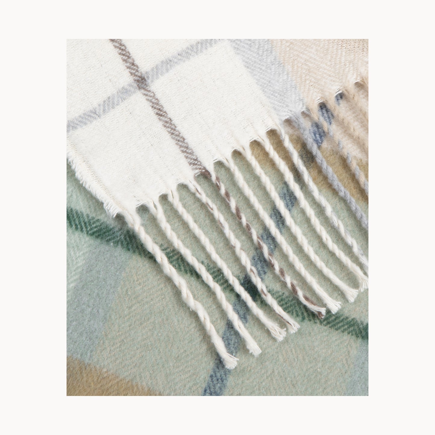 Babele Check, Soft Recycled Cotton Throw