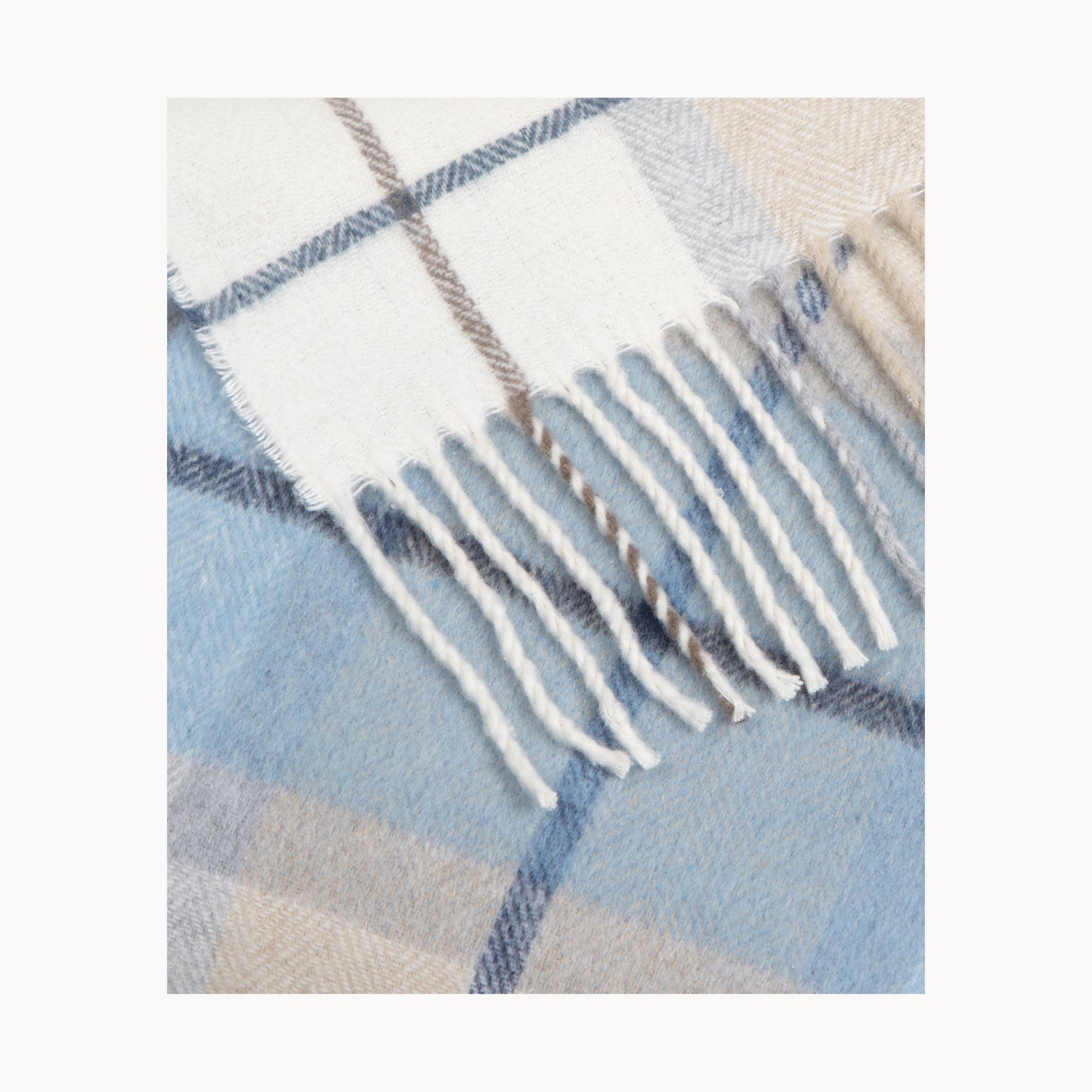 Babele Check, Soft Recycled Cotton Throw