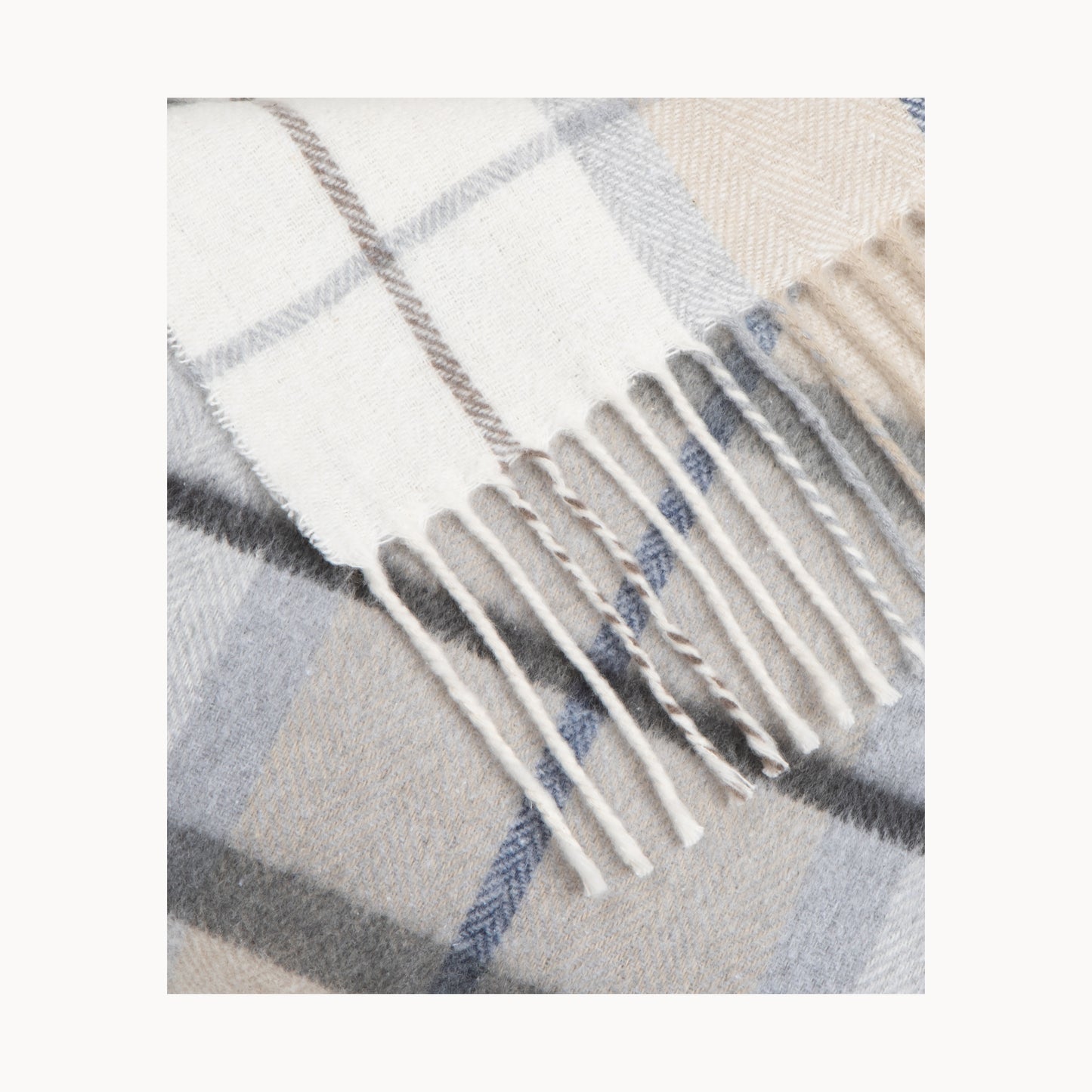 Babele Check, Soft Recycled Cotton Throw