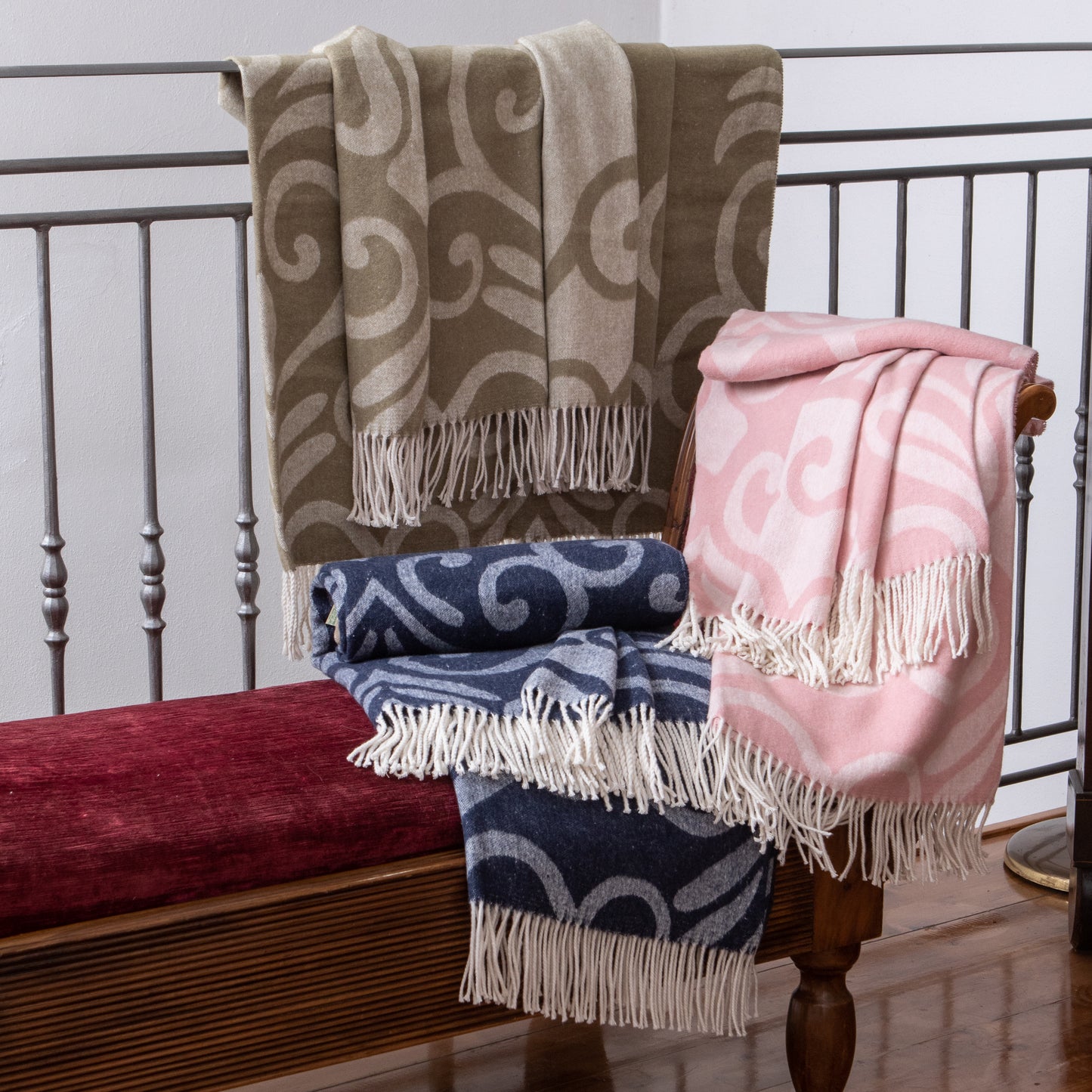 Babele Arabesque, Soft Recycled Cotton Throw